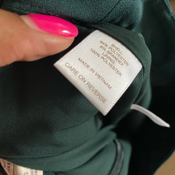 Eva Mendes Hunter Green Faux Wrap Skirt (NWT) - Picture 9 of 12